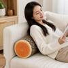 Material Tree Log Pillow Soft Texture PP Cotton Filled Stump Cushion Realistic Wood Grain Round Floor Cushion For Women