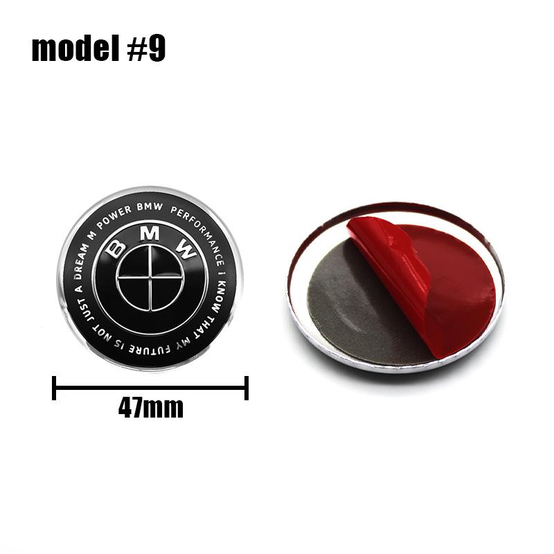 1Pcs 45mm 47mm Car Steering Wheel Decoration Badge Sticker Logo Accessories For BMW E46 E90 E60 F30 F10 E39 E36 F20 E87 E90 E70