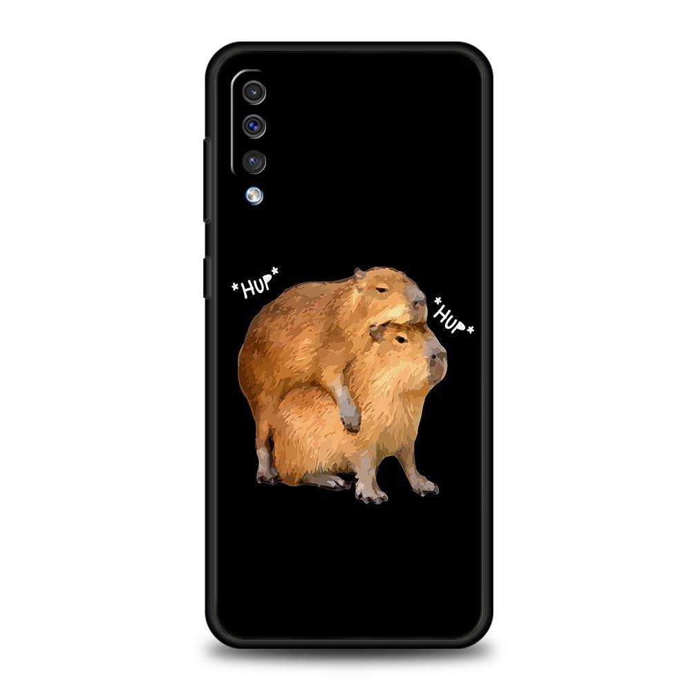 Cute Cartoon Capybara Phone Case For Samsung Galaxy A52 A14 A50 A70 A30 A40 A20S A20E A02S A12 A22 A34 A42 A32 5G A54 A04s Cover