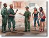 Master Box USA Vietnam War Saigon 2 American Soldiers 2 Civilian Male Female Plastic Model MB35185 1/35 + &