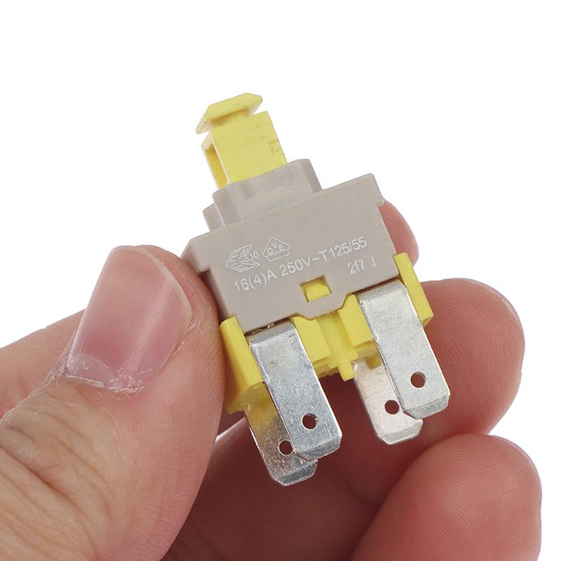 E-Switch Pa512C Самоблокирующийся переключатель 4-контактный кнопка питания для посудомоечной машины и пылесоса