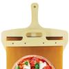 Wooden Sliding Pizza Peel Shovel Removable Wooden Handle Pizza Spatula with High-temperature Resistant Tarps Baking Tools