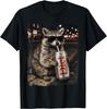 Funny Raccoon Drinking Diet Soda Funny Animal Meme Raccoon T-Shirt Unisex