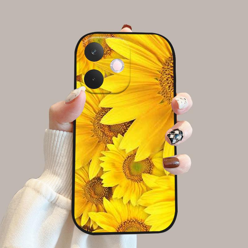 Для Oppo A5 Pro 5G Мягкий чехол Цветы Модный Силиконовый TPU Бампер Чехол для телефона Для Oppo A 5 Pro 5G Милые Защитные Fundas Чехлы