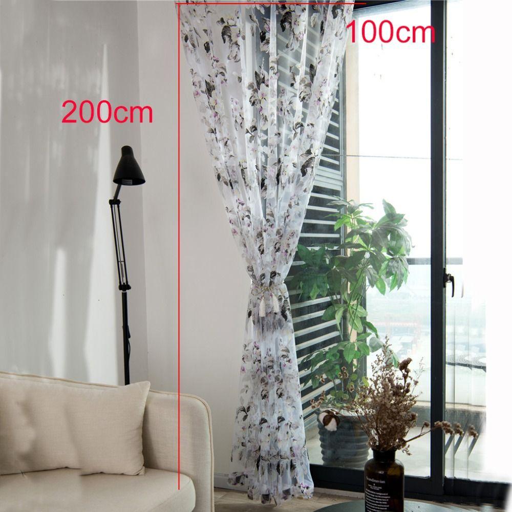 Романтичные шторы на окна, тюль, занавеска из марли, современный цветочный узор, прозрачная занавеска для спальни