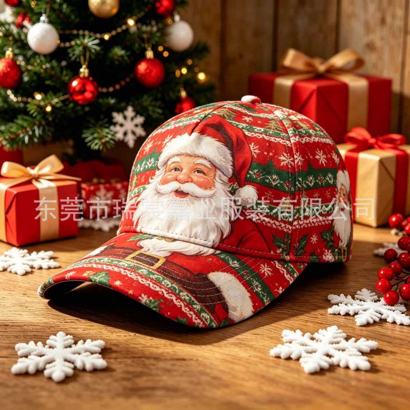 Temu Christmas Printed Baseball Cap Street Accessory Cap Daily Casual Sun Hat