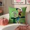 Cartoon classic LLucky LLuke Cushion Cover Pillowcase Short Plush Invisible zipper Room Sofa Cushion Cover