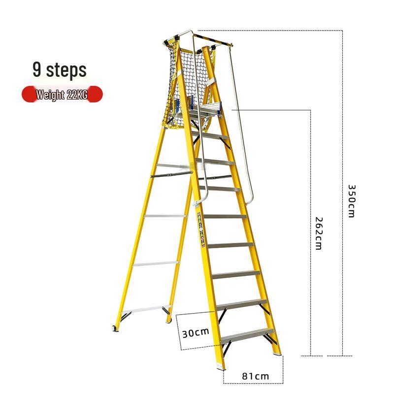 Guyin Fiberglass Insulated Folding A-Frame Ladder