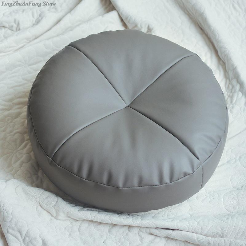 Подушка для медитации в японском стиле, татами, коврик для йоги, искусственная кожа, подушка для сиденья с наполнителями, утолщенный пуф, диван