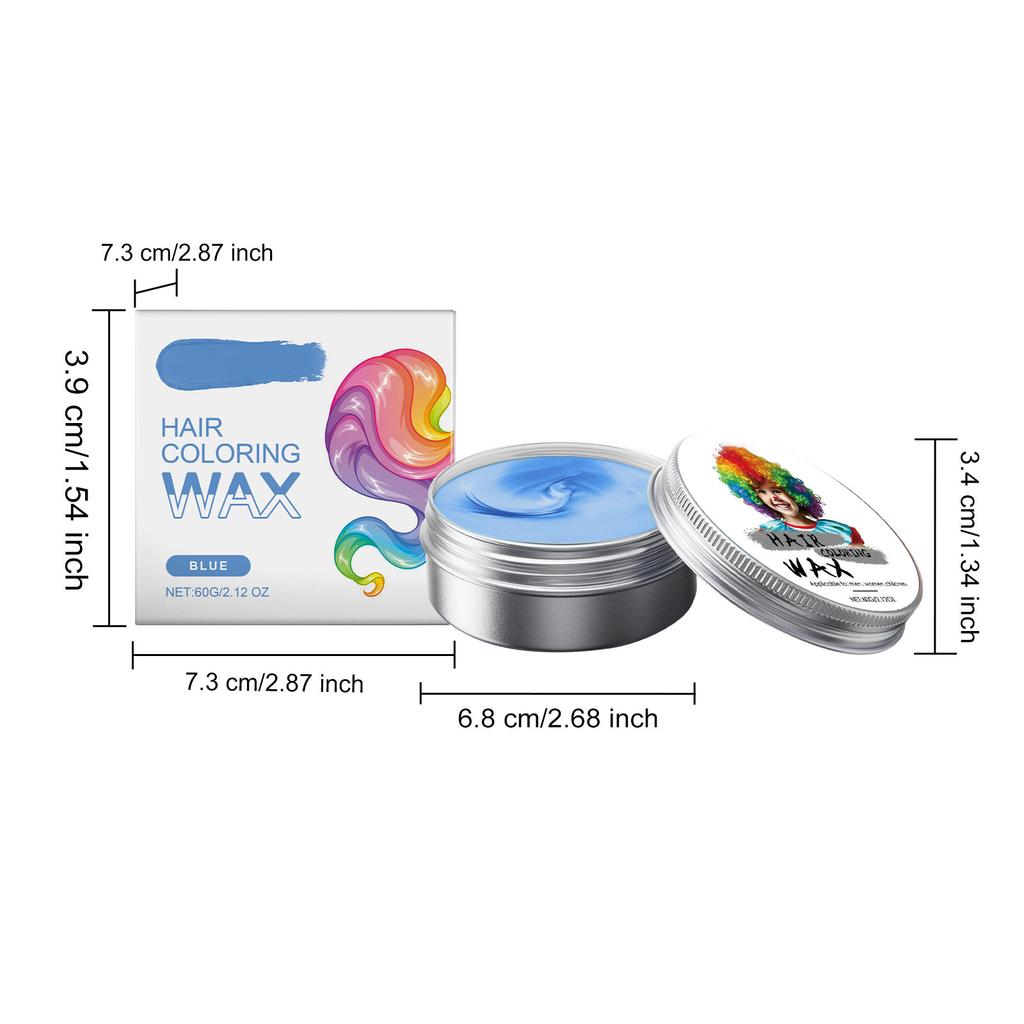 Временный ополаскиватель для детей, с несколькими вариантами цвета и сильной силой укладки, здоровое окрашивание волос, воск для окрашивания волос, воск для окрашивания волос 60 г