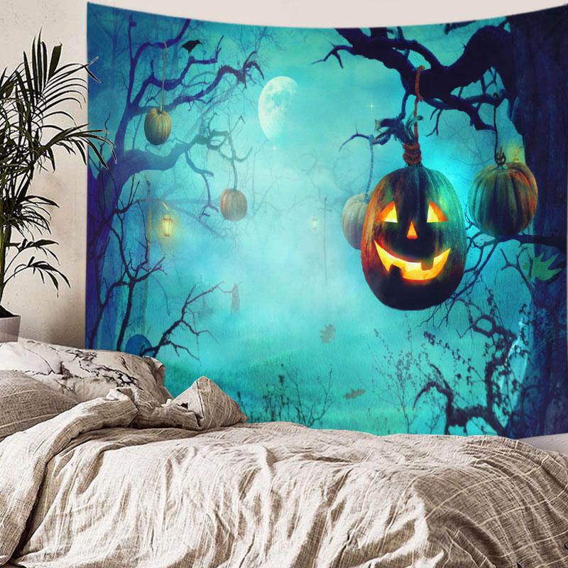 Домашний декор Веселый рождественский Санта узор Печатный гобелен Рождественская елка Гобелен Декор для гостиной и спальни Фон Ткань