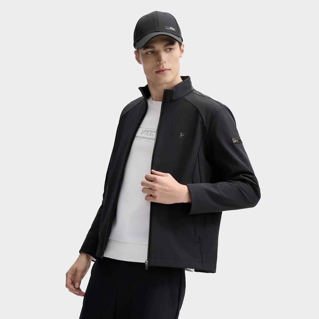 Fila Флисовая куртка со стойкой воротником Мужские куртки Черный F11M513701FBK