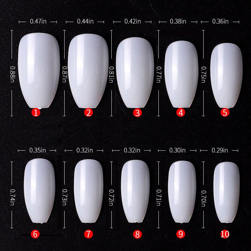 500pcs Gelly Tips Soft Gel Nail Extension System Full Cover Pre-shaped Sculpted Long Coffin Stiletto False Tip Bag