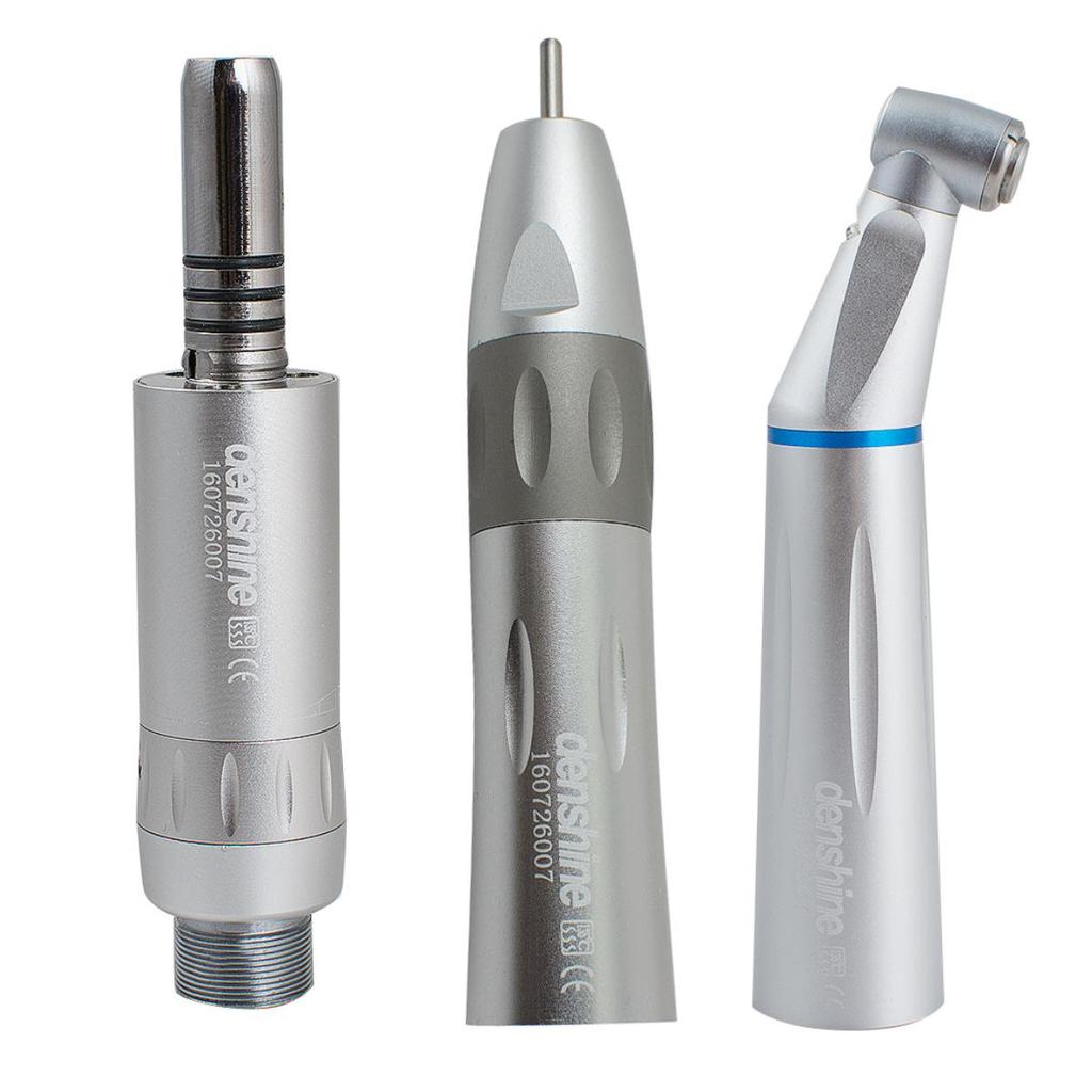 Комплект стоматологических светодиодных низкоскоростных внутренних волоконно-оптических наконечников с кнопкой и 2 отверстиями