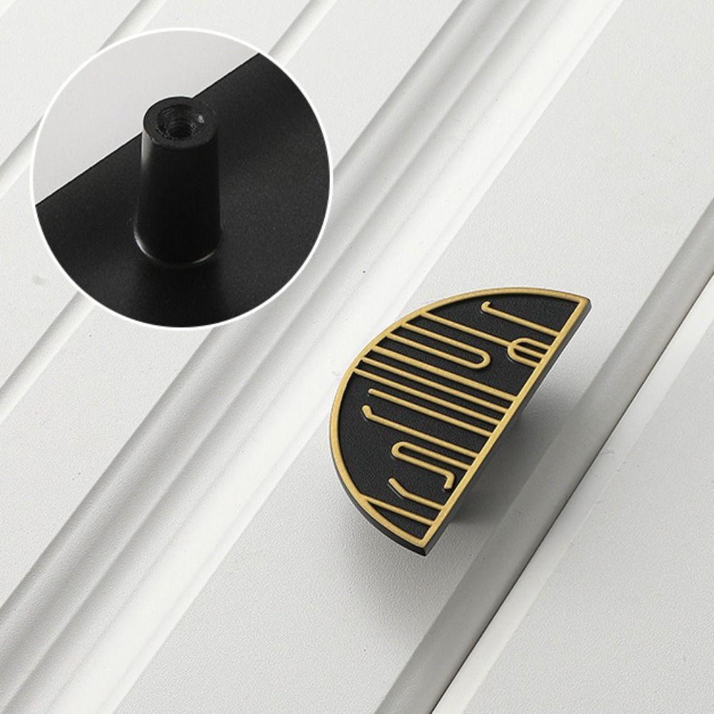 Многостильная полукруглая ручка, износостойкая, с двумя отверстиями, ручка для мебели из цинкового сплава, креативная ручка для шкафа, шкаф