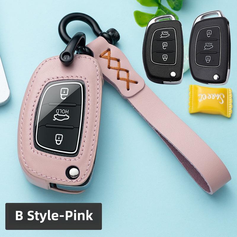 Vintage Folk Style Full Coverage Key Case For Hyundai Elantra ix35 Mistra Mingtu ix25 Verna Yuenna Sonata Avante Santa