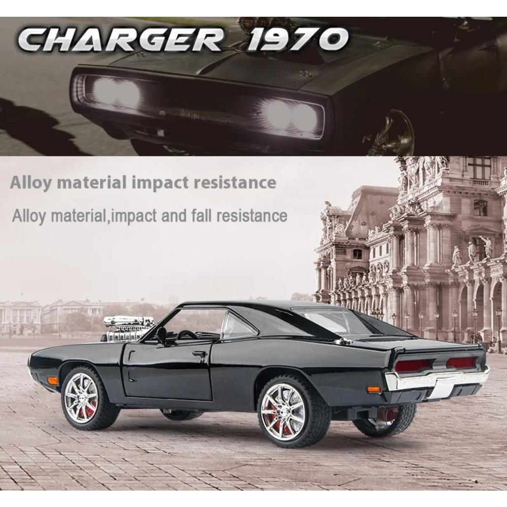 Модель автомобиля Dodge War Horse Challenger 1970 года в масштабе 1/24, сплав, симуляция, коллекция спортивных автомобилей, украшение, металлическая игрушечная машинка для мальчика