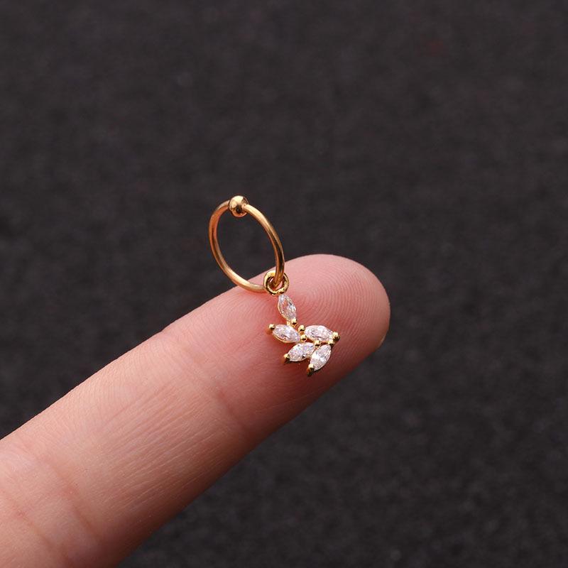 Ювелирные изделия 1 шт. великолепные хрустальные серьги-кольца хрящ спираль пирсинг пупка кольцо трагус ручная работа