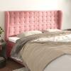 Headboard with Ears Pink 163 x 23 x 118 128 cm Velvet