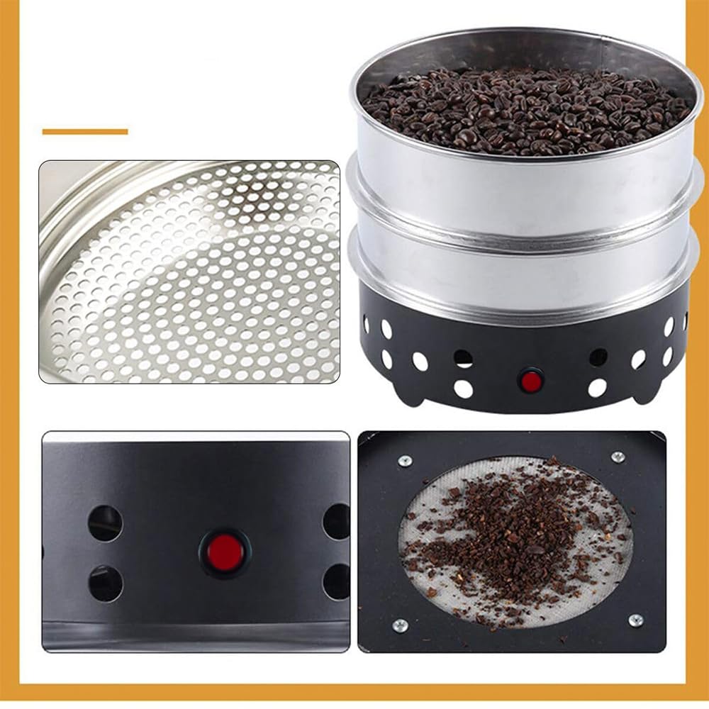 Bounabay Coffee Bean Coffee for Commercial and Home Rich Cooler, Double-Layer Roaster/Cooler, Use, Flavor, 600g, 100-110V