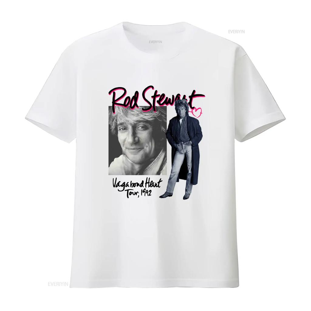 Vintage Rod Stewart T Shirt 1992 Vegabond Heart Tour Concert Print Rock Music Fan vintage Washe