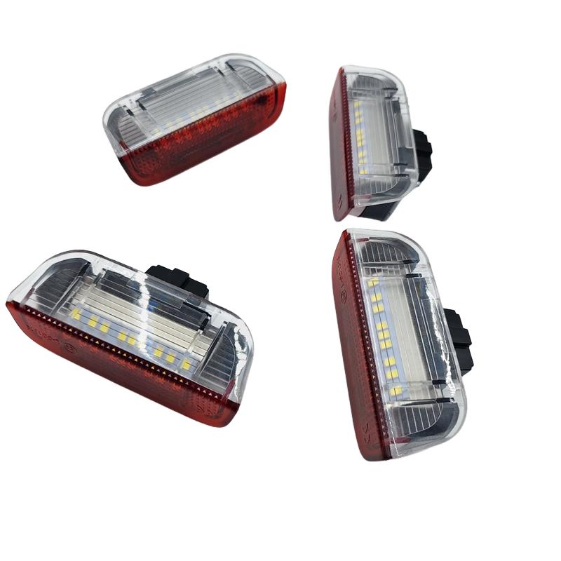 4 шт. Бело-красный светодиодный фонарь подсветки двери для VW EOS Golf>i Jetta Passat CC Polo Scirocco Seat Alhanmbra PORSCHE CAYENNE