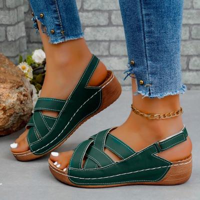 Модные сандалии женские летние тапочки на платформе женские удобные легкие босоножки на танкетке женские толстые нескользящие пляжные туфли