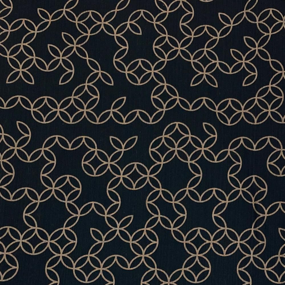 Кимоно Юката Набор из 2 предметов Хлопковое квадратное кимоно Оби Такигагаре Темно-черный [Киото Юдзэн] Мужское в одно касание Мужское перегородчатое (Черный, ЛЛ)