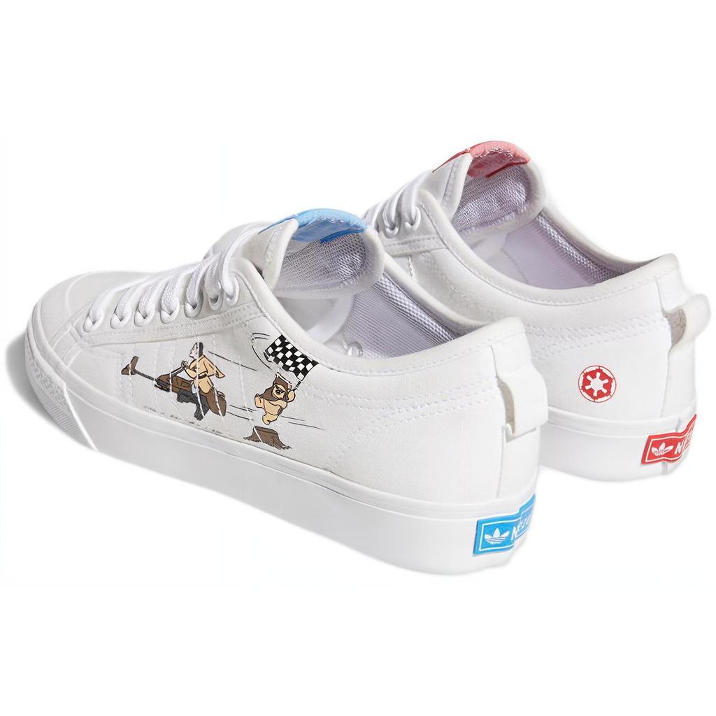 Звездные войны x adidas Nizza Intergalactic Race Унисекс Кроссовки Белый Облачно-белый Ярко-синий FX8351
