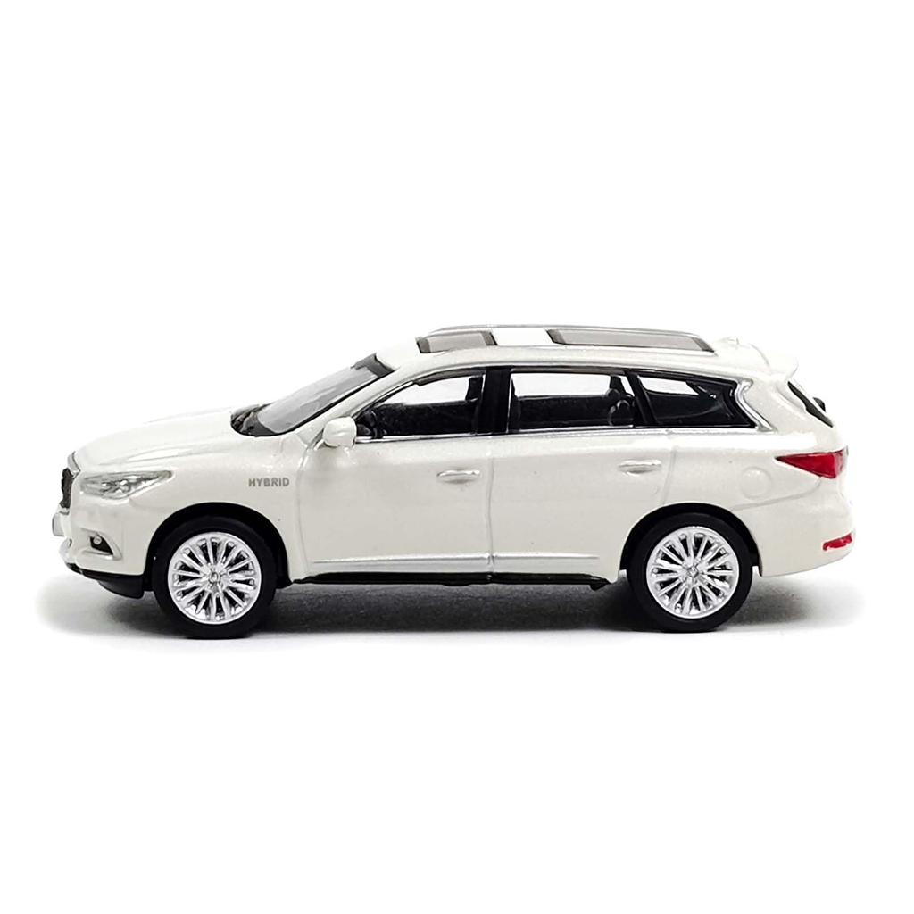 Paudi Model Infiniti QX60 2017 Model Car Mini Car Collection White Finished Product 1/64