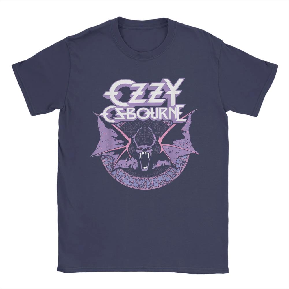 Unique Heavy Metal Rock Ozzy Osbourne Pastel Bat Summer T-Shirts Men's O Neck Cotton Women T Shirts Short Sleeve Tees Clothes