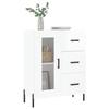 VidaXL Buffet High-Gloss White 69.5x34x90 Cm Engineered Wood 828054