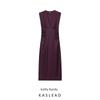 Kaslead New Women Clothes Western Style Fashion Slim Fit Draped Mid-Length Dress 5029133