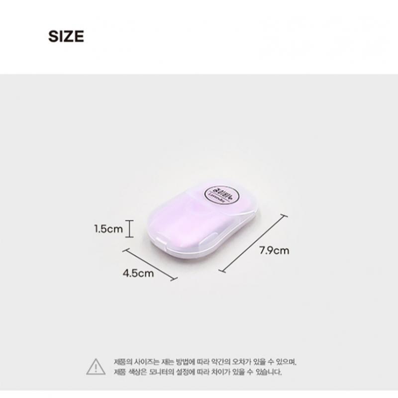 Daiso Портативное бумажное мыло с ароматом лаванды 15 листов