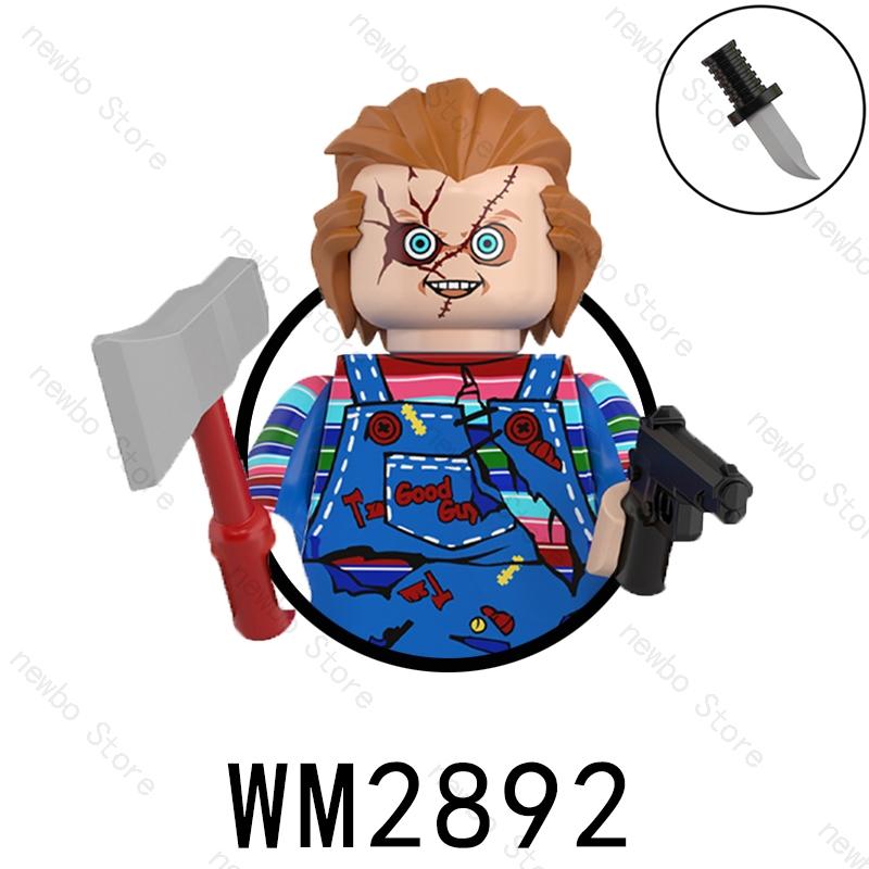 WM6205 Горячие Мини Фигурки Персонажей Главных Героев Фильмов Ужасов Монахиня Вампир Строительные Блоки Хэллоуинские Игрушки Для Детей