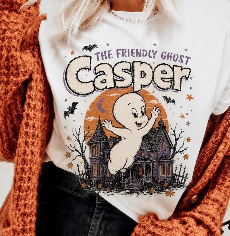 Casper Movie T-Shirt, Vintage Halloween Ghost Shirt