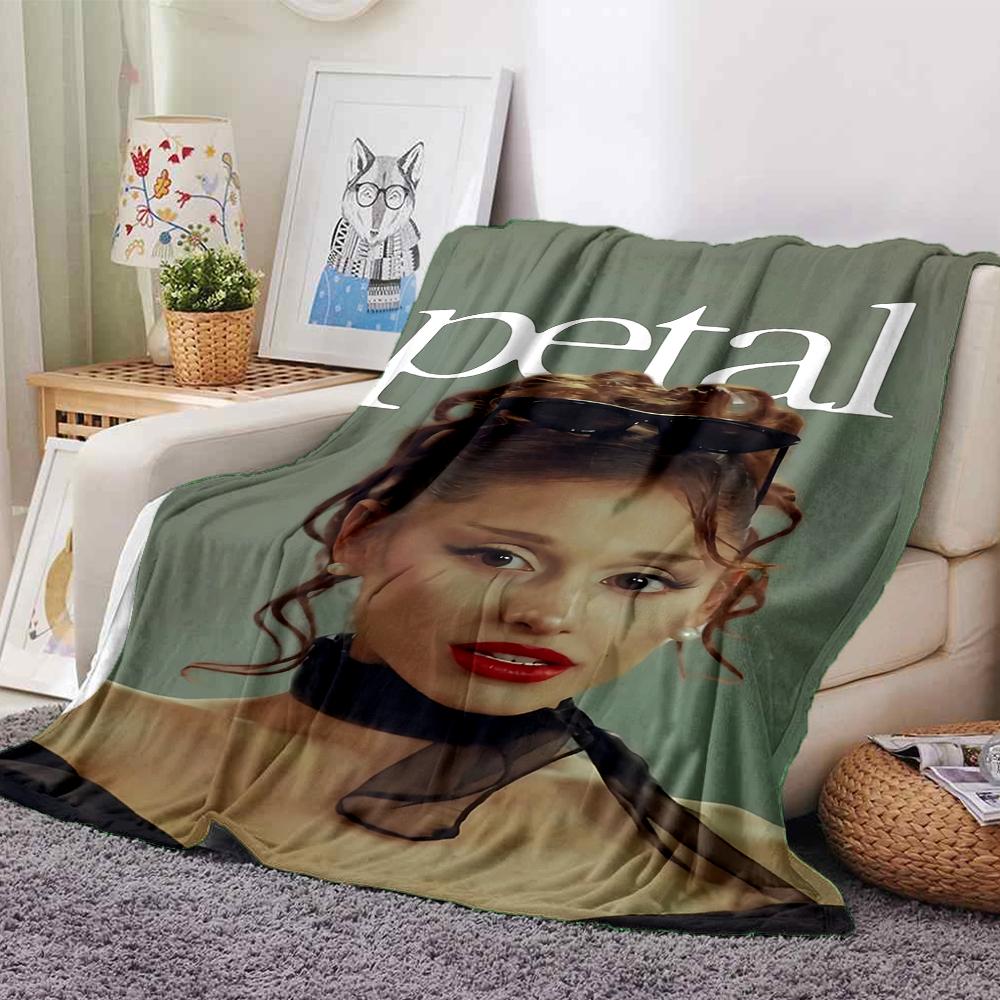 Petal Fashion Model Style Blanket Soft Throw Blanket For Home Bedroom Bed Sofa Travel Office Solid Christmas Blanket