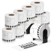 Long Paper Tape for DK2205 Brother Compatible Thermal Sticker Paper Label 10 Labels Holder Set No Optical Brightener Width 62mm X Length White Tape