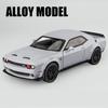 1/32 Dodge Challenger SRT Alloy Sports Car Model Simulation Diecast Metal Toy Muscle Car Model Sound and Light Children's Toys Gift