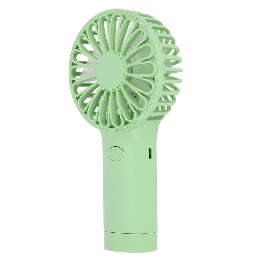 Зеленый портативный ручной вентилятор с USB-перезаряжаемой батареей, небольшой вентилятор для путешествий, пикника, офиса