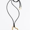 BIMBA Y LOLA [24FW] BIMBA Y LOLA Gold Heart & Leather Necklace B246AIU003GOF