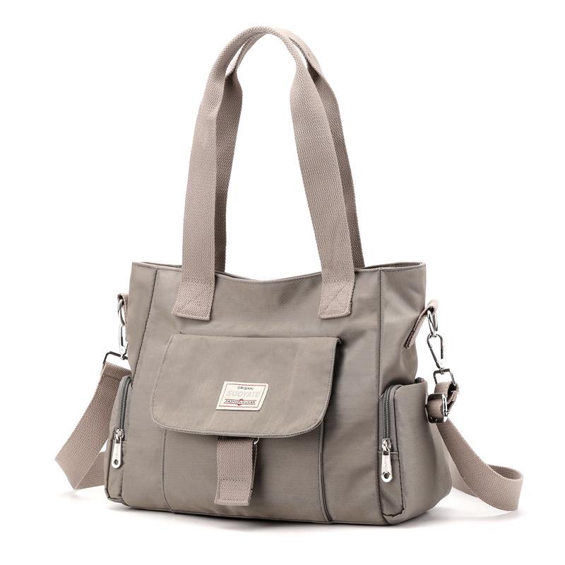 Сумка через плечо с несколькими карманами, водонепроницаемая нейлоновая сумка через плечо большой емкости, школьная сумка