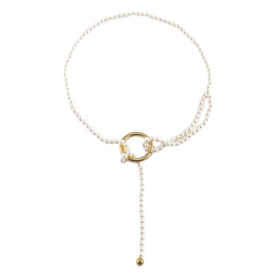 Женское элегантное ожерелье с подвеской в виде кисточки на длинной цепочке с подвесками-свитерами ARI