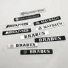 Aluminum Car Badge Rear Letter Emblem Trunk Accessories For Mercedes Benz AMG Brabus Maybach C E S GLE CLC Class W204 W203 W205 Bdo2