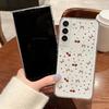Красный вишневый принт прозрачный мягкий силиконовый чехол для телефона Samsung S25 Ultra S24 FE S23 A16 A56 A36 A55 A15 A25 прозрачный противоударный защитный чехол для объектива