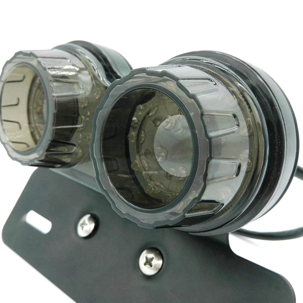 Карун Задний фонарь Стоп-сигнал Черная линза Кошачий глаз Кастомный Держатель номерного знака Задний