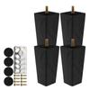 4PCS Solid Wood Furniture Legs 6/10/15cm Chair Bed Table Cabinet Heightening Parts Furniture Foot Replacement Accessories