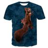 Kids T-shirts Short Sleeve Funny Animals Children Shirt Casual Cartoon Clothes Boys Girls Tee Apparel