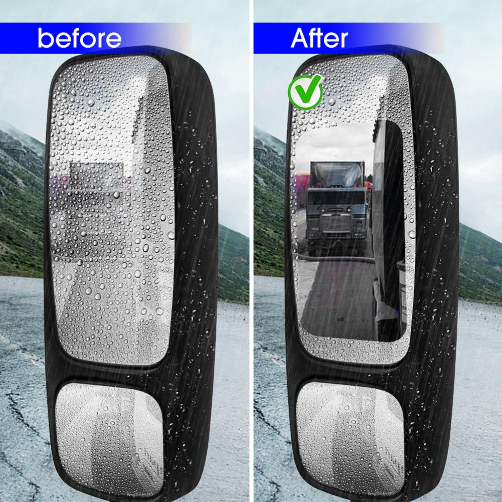 2 шт. 35x16 см Автомобильная непромокаемая пленка для зеркала заднего вида, водонепроницаемая защита от дождя, антибликовая оконная стеклянная пленка, безопасная вождение