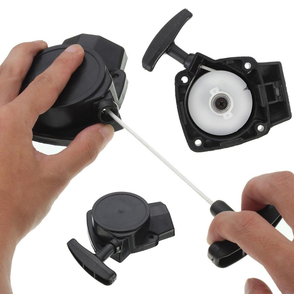 Стартер в сборе с возвратной тягой для кустореза, триммера для живой изгороди, газонокосилки